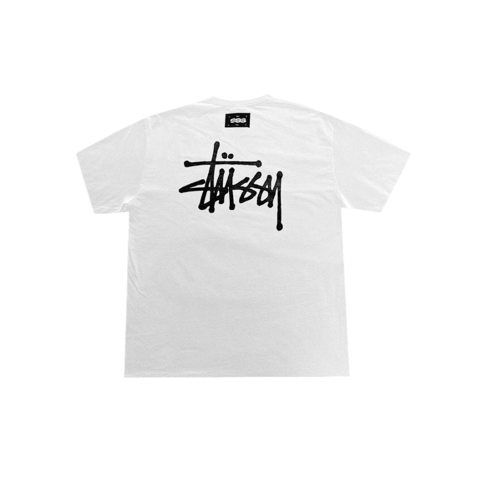 Stussy Cartoon Glove Graphic Tee Unisex Oversized Streetwear T Shirt Black White
