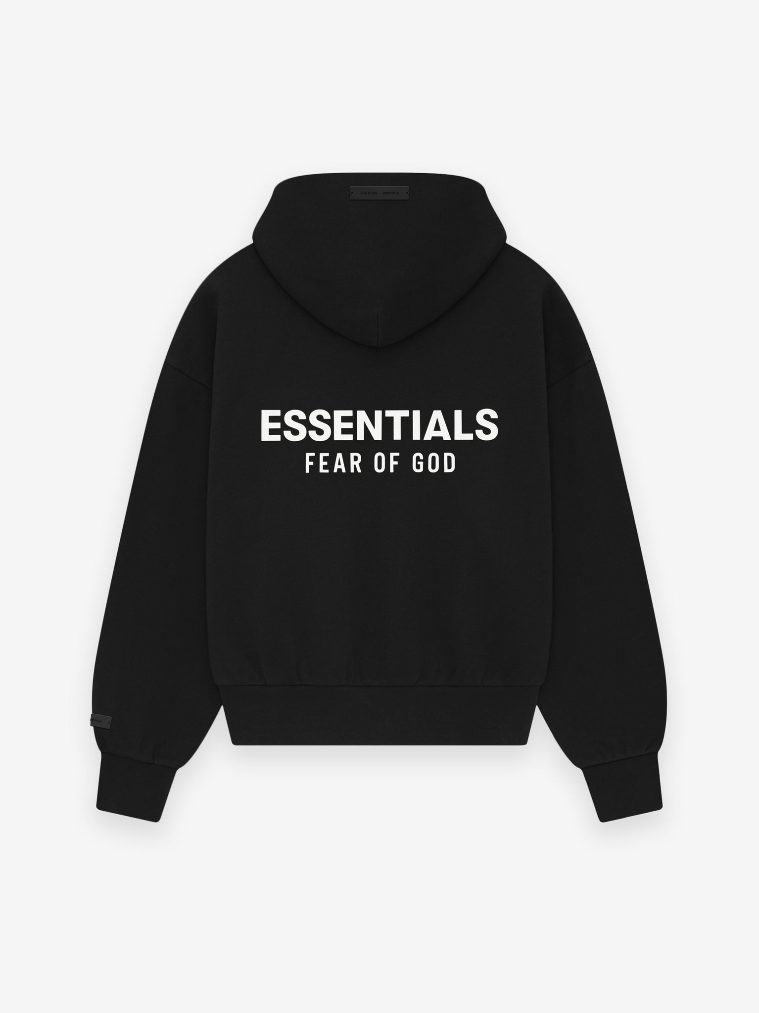 Fear of God Essentials Pullover Hoodie — เสื้อสเวตเชิ้ตทรงหลวมสบาย บุขนแกะ หนา พิมพ์ลายตัวอักษร สำหรับผู้ชาย