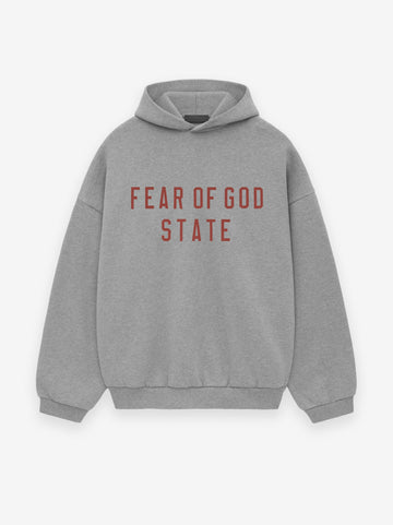 เสื้อฮู้ดขนแกะ Essentials จาก Fear of God สี Dark Heather (FW24)