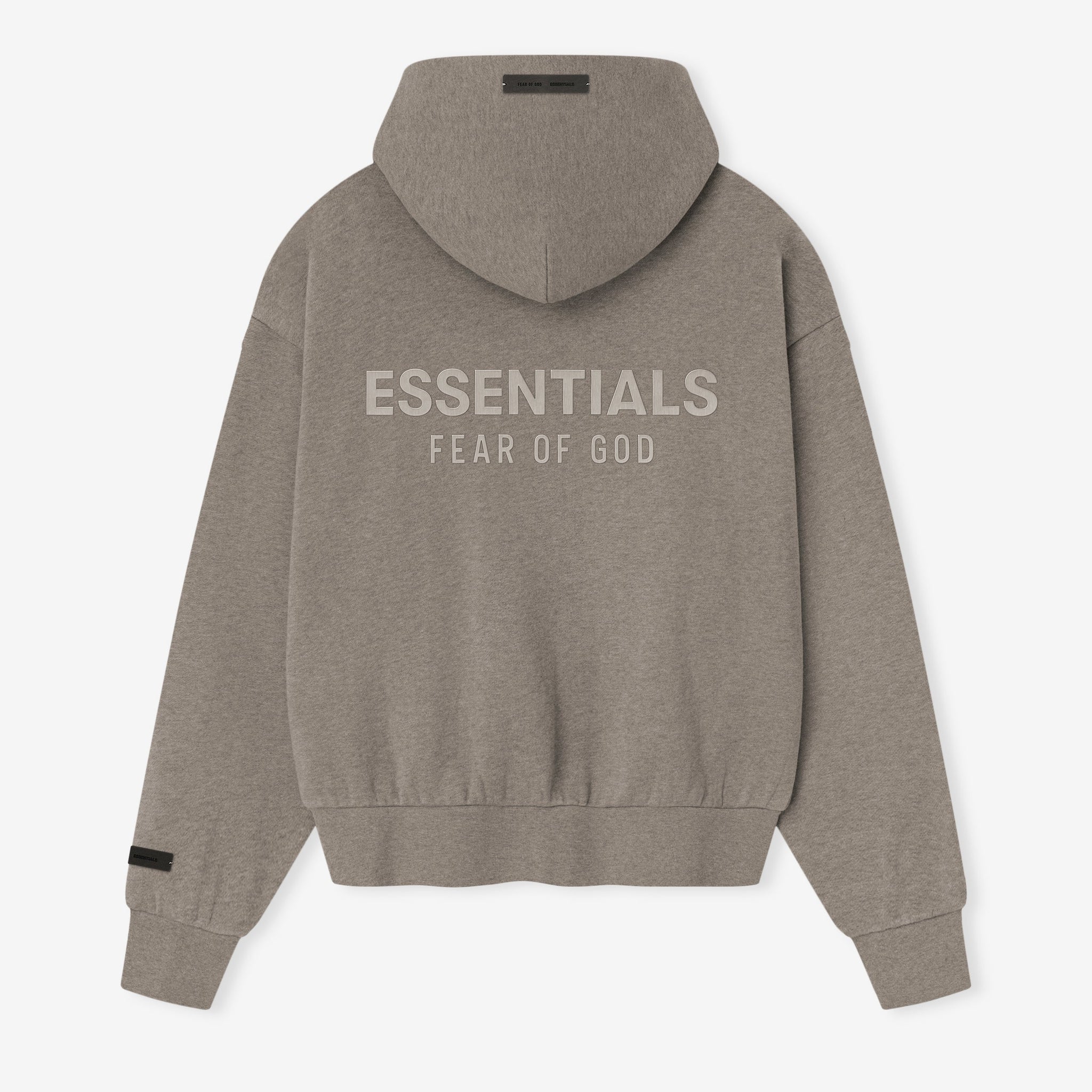 เสื้อฮู้ดดี้ซิปขนแกะคลาสสิก Essentials จาก Fear of God รุ่น Homestead Heather (SS25)