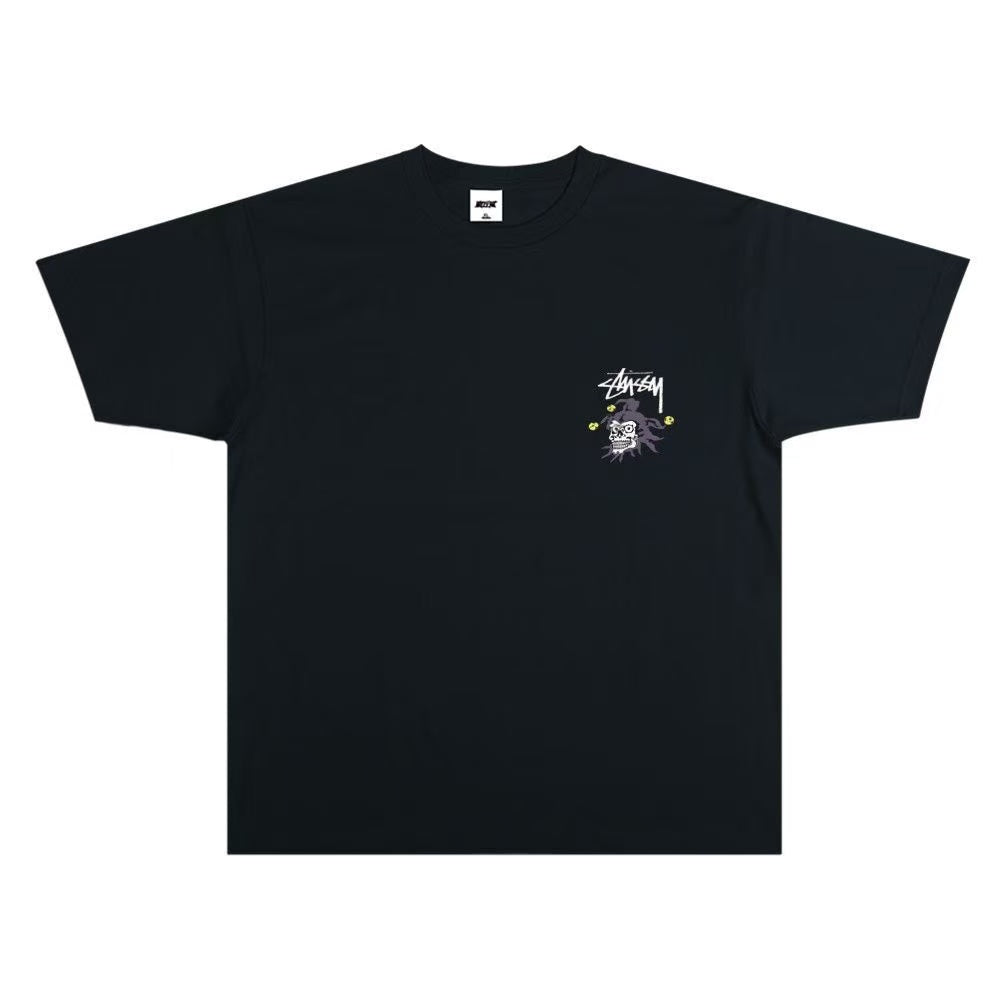 Stussy SS25 JOKER TEE Unisex Crewneck Short-Sleeve T-Shirt with Joker Graphic
