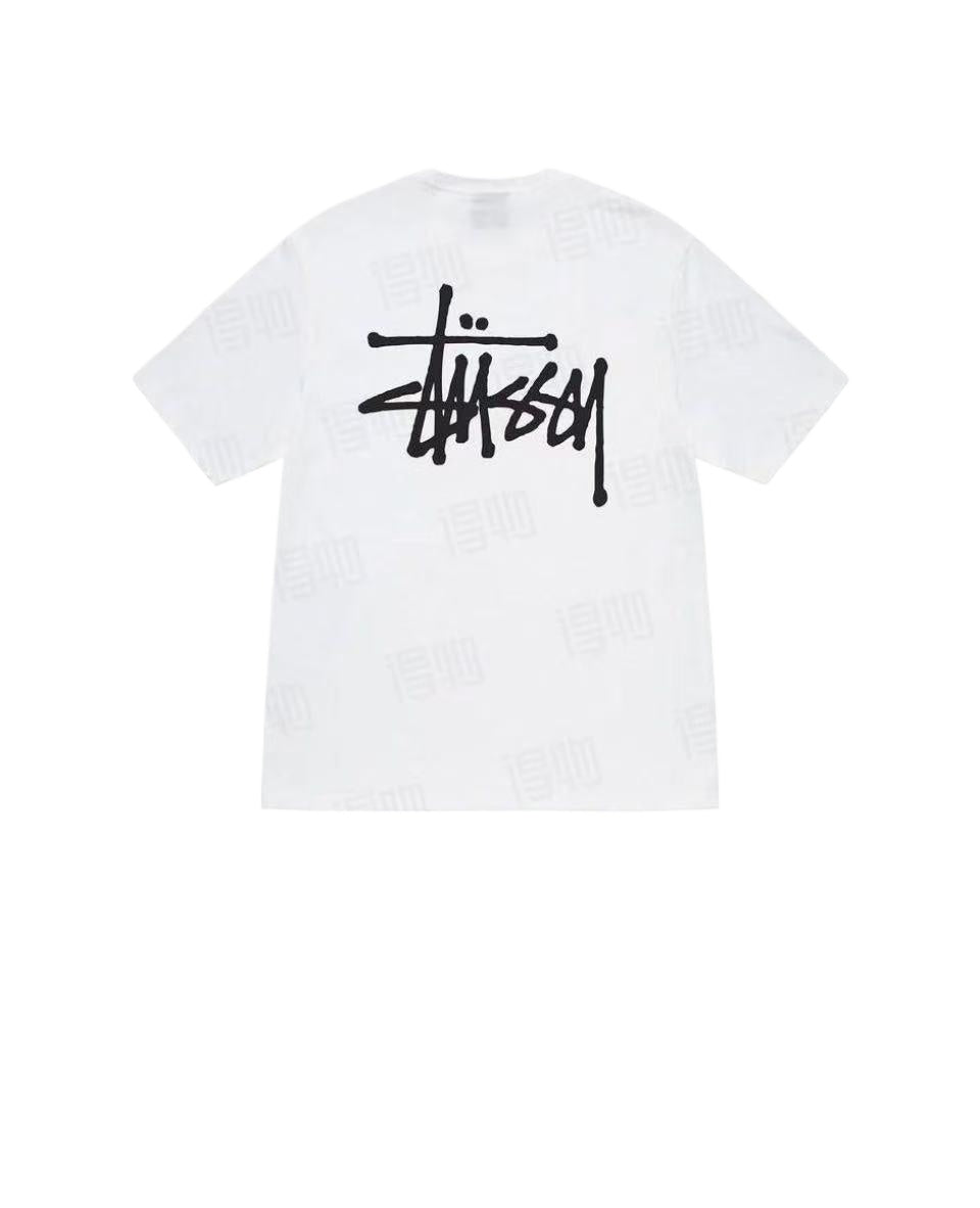 Stussy SS23 Basic Stussy Tee Letter Logo Print Crewneck T-Shirt | Unisex American Vintage Style