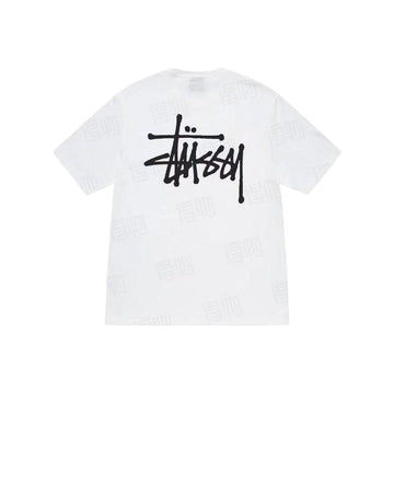 Stussy SS23 Basic Stussy Tee Letter Logo Print Crewneck T-Shirt | Unisex American Vintage Style