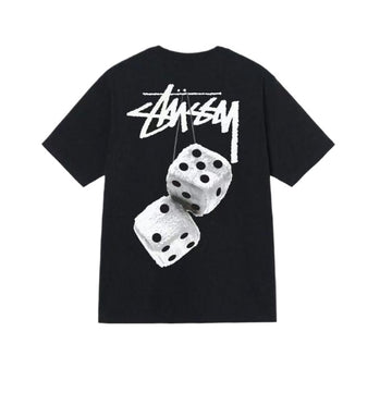 Stussy SS22 Fuzz Dice Series Tee | Letter Logo Graphic Print Crewneck Pullover Short-Sleeve T-Shirt | Unisex