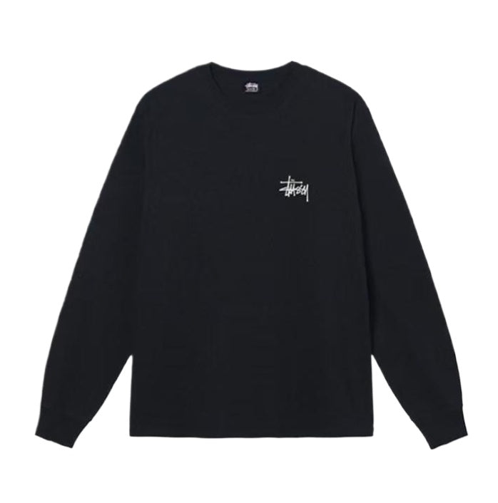 Stussy SS22 Classic Logo Printed Crewneck Pullover Long-Sleeve T-Shirt, Unisex
